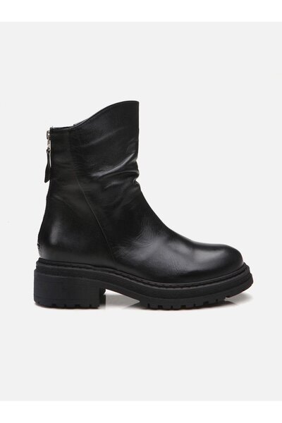 Su Espadril حذاء ستايسي جلد أسود للنساء