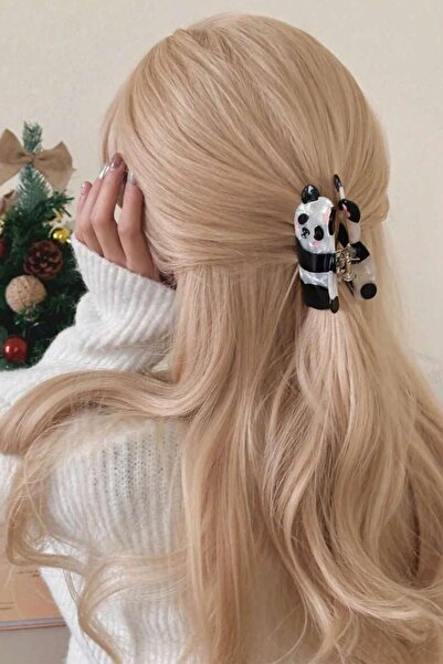 New Obsessions Πόρπη με μανταλάκι από ακετάτη Sweet Bear Panda