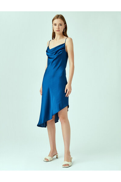 Koton Σατέν φόρεμα με λεπτές τιράντες