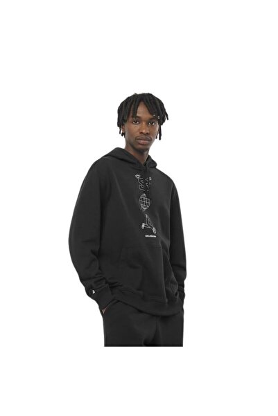 Salomon Worthy Hoodie Men's Black Sweatshirt Men's Sweatshirt Lc2286800