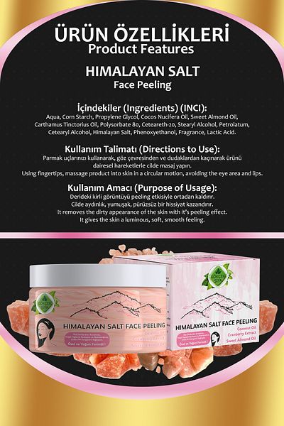Gökçek Şifa 100 ml Himalayan Salt Face Peeling