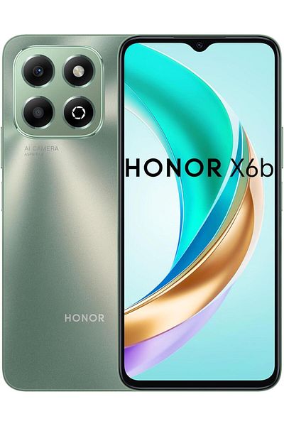 HONOR هاتف ذكي X6B بسعة 6 جيجابايت وذاكرة 256 جيجابايت باللون الأخضر الغابي 4G
