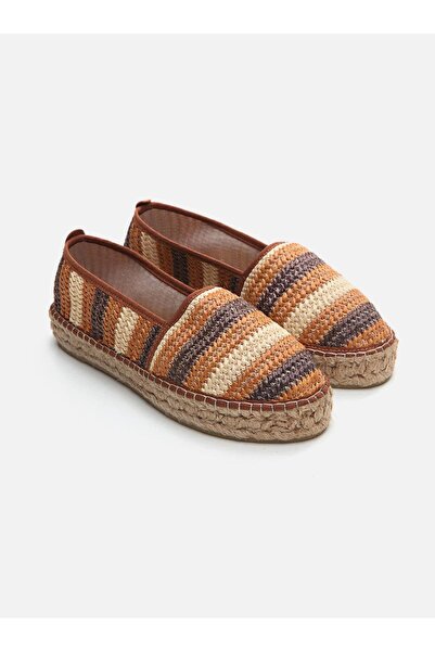 Su Espadril Natura Taba Kadın Düz Espadril