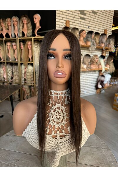 Suzan Peruk Baby ipek taban Tepelik %100 Gerçek saç 13x14cm genişlik 100gram ...