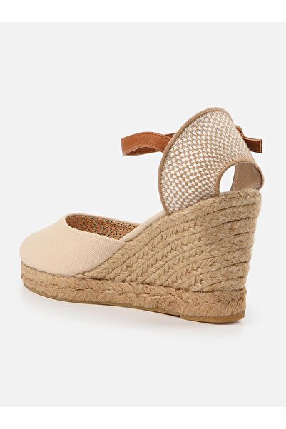 Su Espadril Kate Ekru Kadın Dolgu Topuklu Espadril
