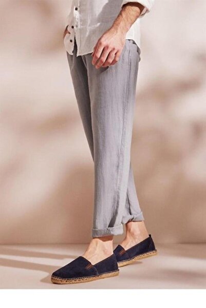 Genel Markalar Alessio Lacivert Erkek Süet Düz Espadril