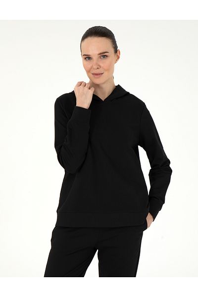 Pierre Cardin Black Oversize Hooded Sweatshirt 50308067 -Vr046