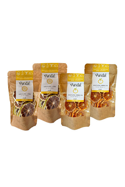 Mandal اليوسفي المجفف، شرائح الليمون 100 جرام من شرائح الفواكه المجففة