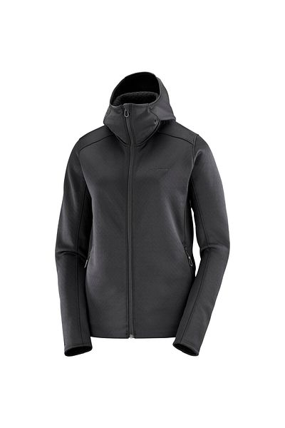Salomon Sntial Midfleece Fz Hd Women's Black Fleece Women's Fleece Lc2293600