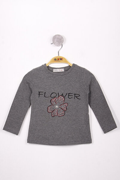 Toontoy Girl's Flower Printed T-Shirt