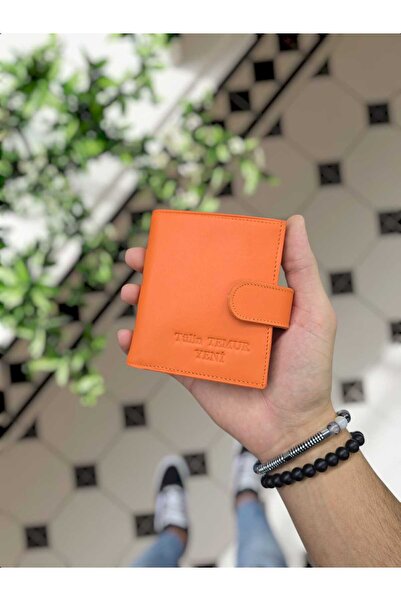 Visso leather Visso 112 Dıştan Çıtçıtlı Isme Özel Bozuk Paralı Fermuarlı Deri...