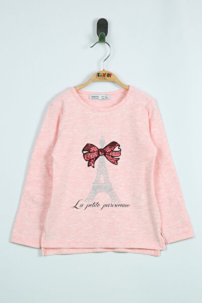 Toontoy Tricou pentru fete Paris cu imprimeu