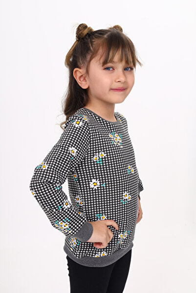 Toontoy Daisy Printed Girl's Sweatshirt