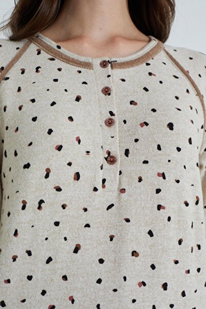 Etoile %100 Pamuk Uzun Kol Kadın Pijama Takımı 98412