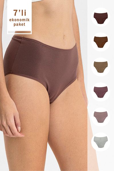 Pierre Cardin Pachet de 7 chiloți de bază din bumbac 2073 Maxi Cut