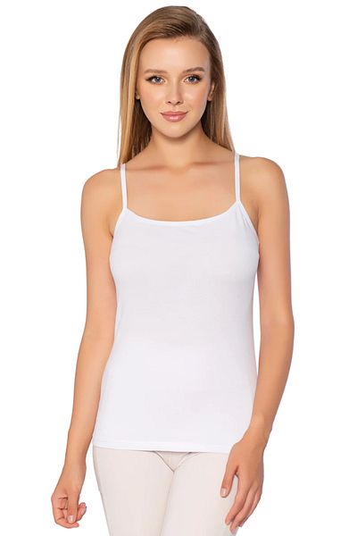 Pijamarket Women's Lycra Cotton Undershirt with Rope Strap