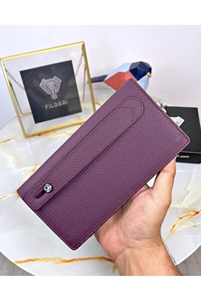 Fil Deri Wallet with Large Compartment and Handle and Phone Compartment 2040