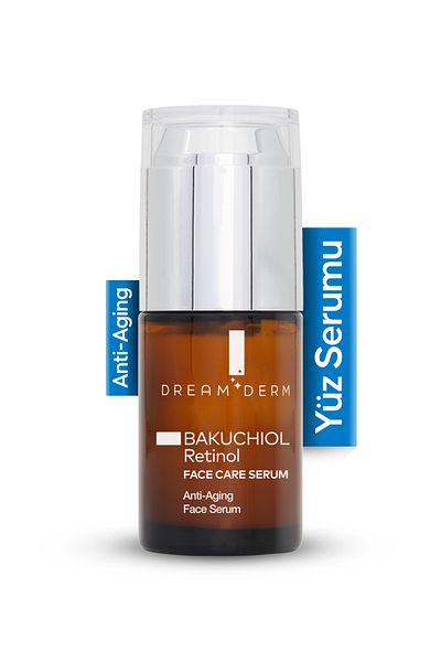 Dream Derm Bakuchiol & Retinol Face Serum - Anti-Aging and Skin Renewal Care 30 ml