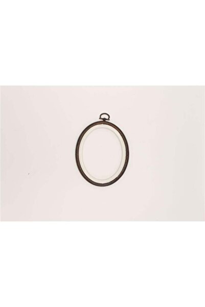Nurge Ahşap Görünümlü Pano Kasnaklar Oval No:1 - Kahverengi