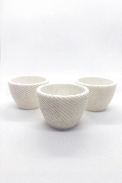 Noldor Modern Yumurtalık (3'LÜ) - Mermer Beyazı