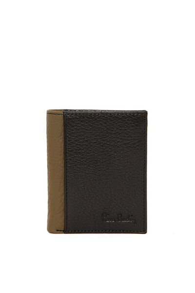 Pierre Cardin Green Black Vertical Men's Wallet