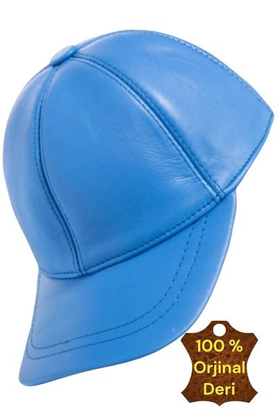Trenderrs Unisex 100% δερμάτινο ρυθμιζόμενο καπέλο μπέιζμπολ στην πλάτη