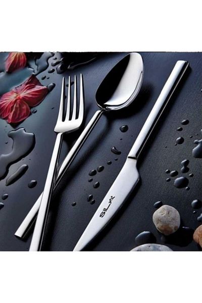 SILA 36 Pieces 6 Person Elite Simple Fork Spoon Blade Set