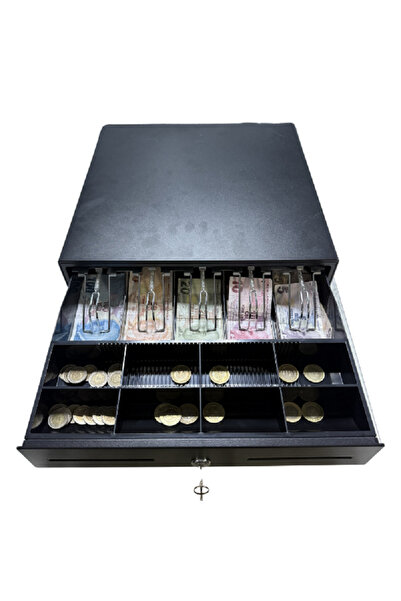 Hyper Para Çekmecesi  Büyük Boy  Manuel Push Sistemli Yazar Kasa 5 Adet Banknot 8 Adet Madeni Para Gözlü