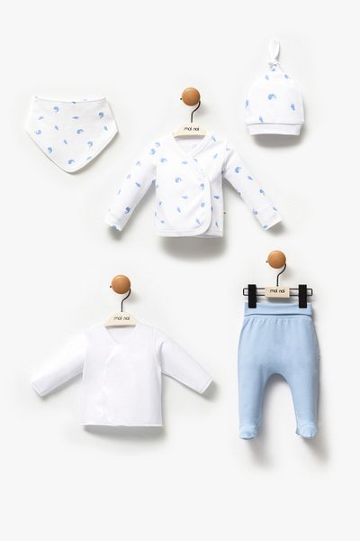 Moi Noi Sea Model Newborn Hospital Discharge Set of 5