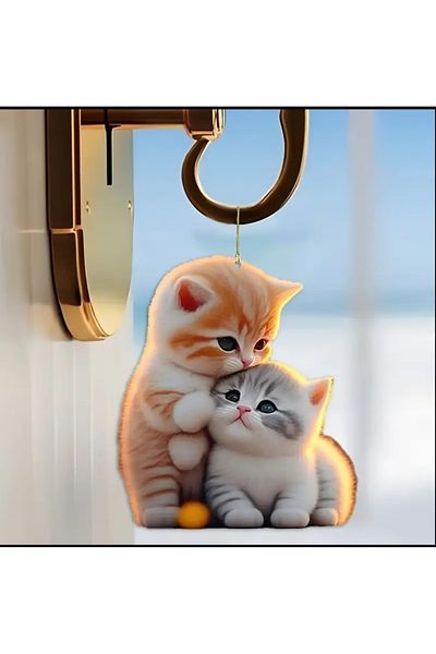 Sonic Cat Acrylic Keychain Small Kitten