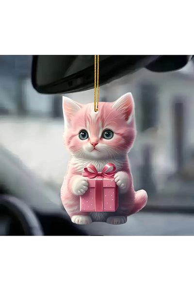 Sonic Acrylic Cat - Keychain with Heart