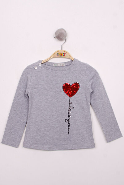 Toontoy Κέντημα μπλουζάκι για κορίτσια με παγιέτες