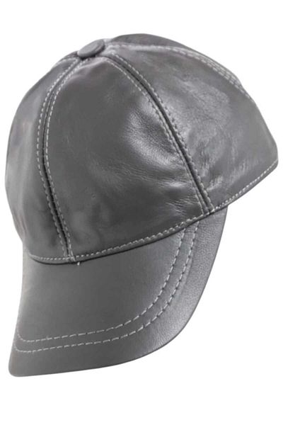 Trenderrs Unisex 100% δερμάτινο ρυθμιζόμενο καπέλο μπέιζμπολ στην πλάτη