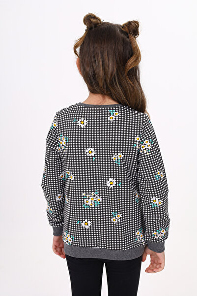 Toontoy Daisy Printed Girl's Sweatshirt