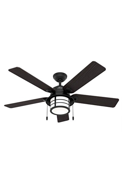 Hunter Fan Santorini Doğal Demir 132 Cm. Aydınlatmalı Nemli Dış Mekan Tavan V...