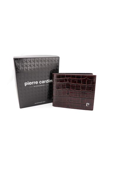 Pierre Cardin Patent Leather Logo Men's Wallet 22065