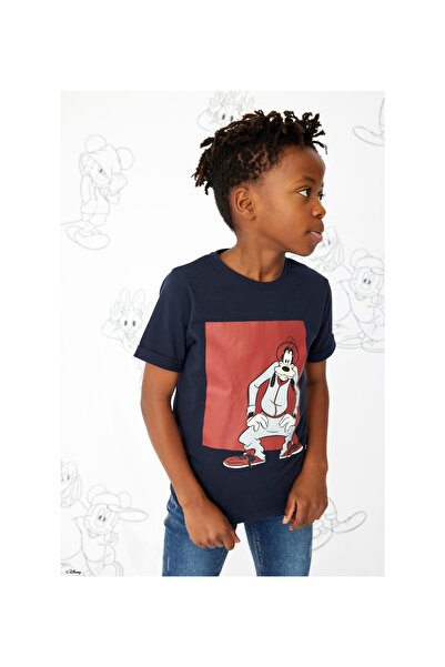 Name it تي شيرت جوفي بأكمام قصيرة - أزرق داكن