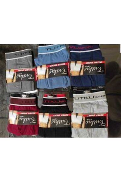Tutku Men's Elastane Sports Boxers Set of 6