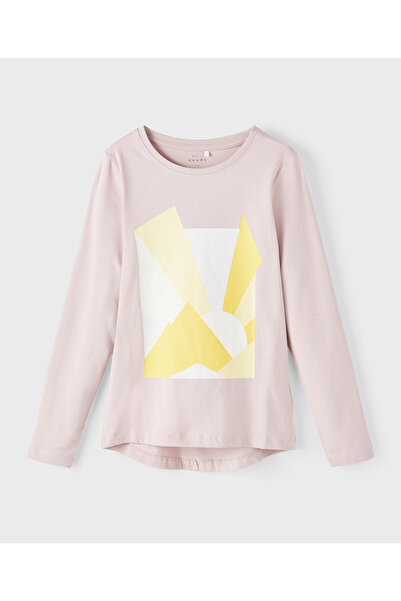 Name it تي شيرت مطبوع بأكمام طويلة - بنفسجي ثلجي