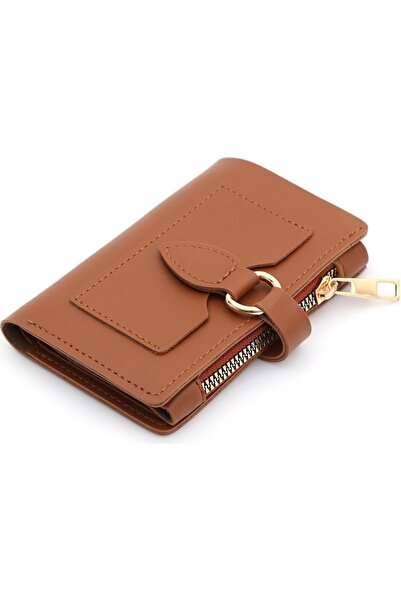 UCCELLO Дамски портмоне от мека кожа с джоб