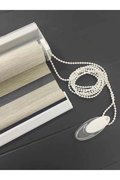 intor Koyu Krem Bambu Zebra Perde R-14