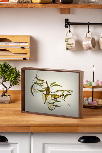 FH finehome Bari Bird Patterned Tray 25 X 35 cm