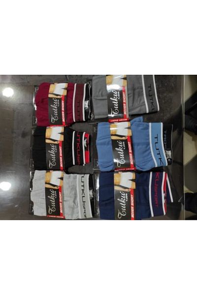 Tutku Men's Elastan Sports Boxers - Pack of 3