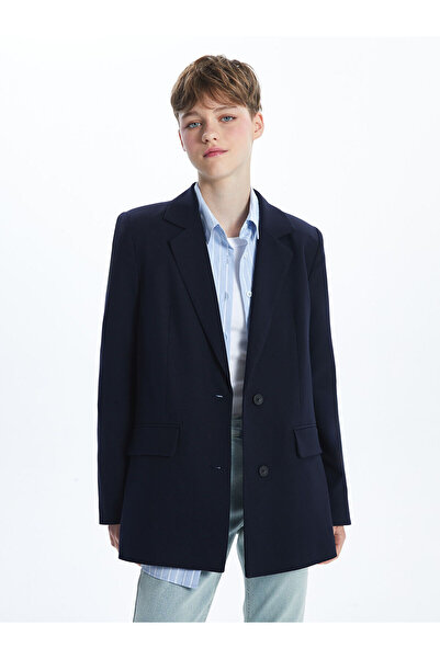 LC Waikiki Navy Blue Women's Blazer Jacket