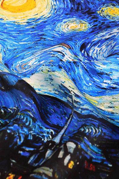 Bursa İpek Saks Starry Nights Silk Handkerchief