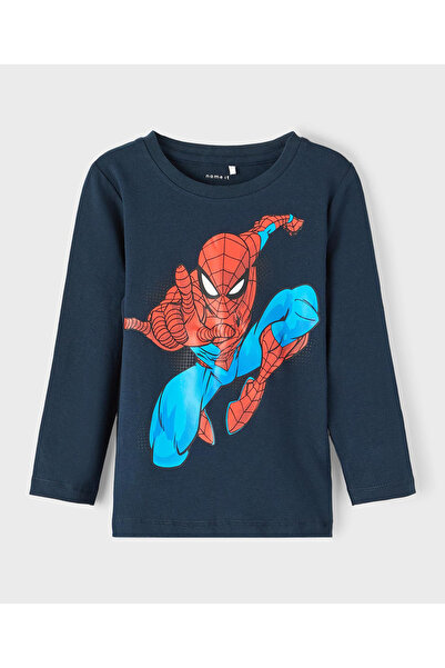 Name it تي شيرت سبايدرمان - ياقوت داكن