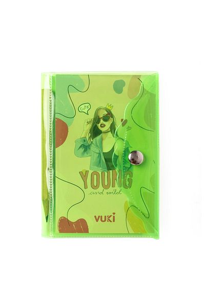 VUKİ Mini caiet cu stilou cu 3 compartimente