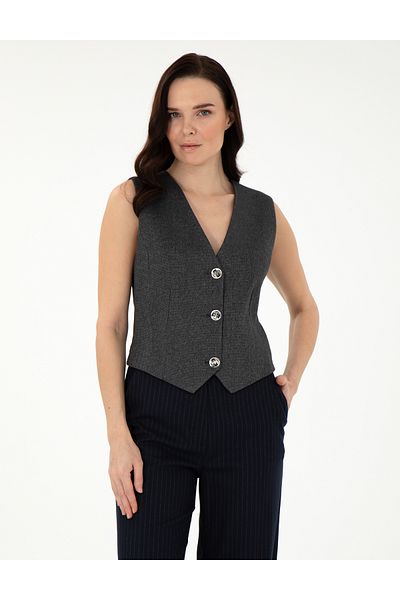 Pierre Cardin Anthracite Vest 50296088 -Vr006