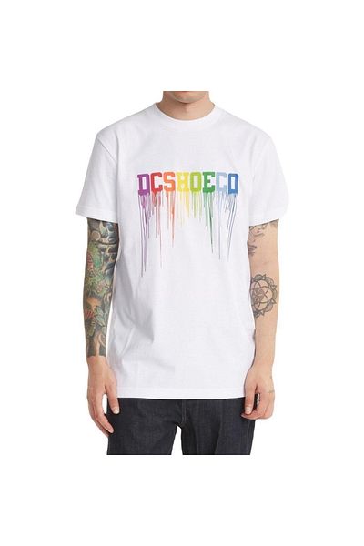 DC Shoes Ανδρικό μπλουζάκι DC Shoes White - Drip Pattern