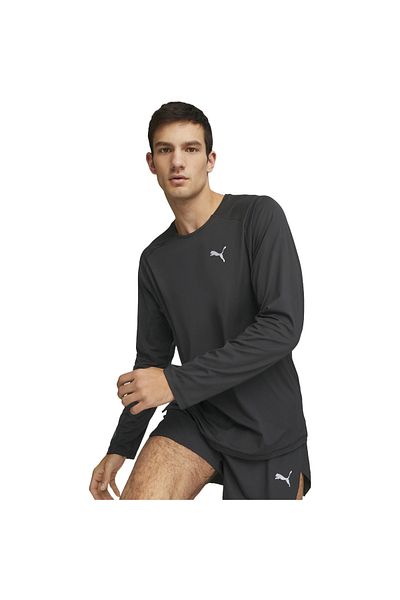 Puma Μαύρη ανδρική φόρμα Puma Run Cloudspun Ls